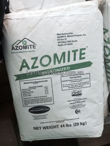 Azomite khoáng nguyên liệu tạt ao, trộn ăn